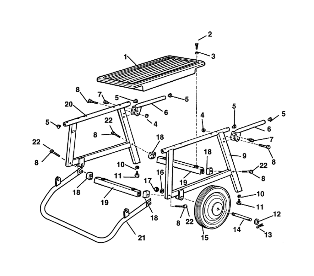 Buy Ridgid 150 (31622) Replacement Tool Parts Ridgid 150 (31622) Tool Table & Stand Parts Diagram