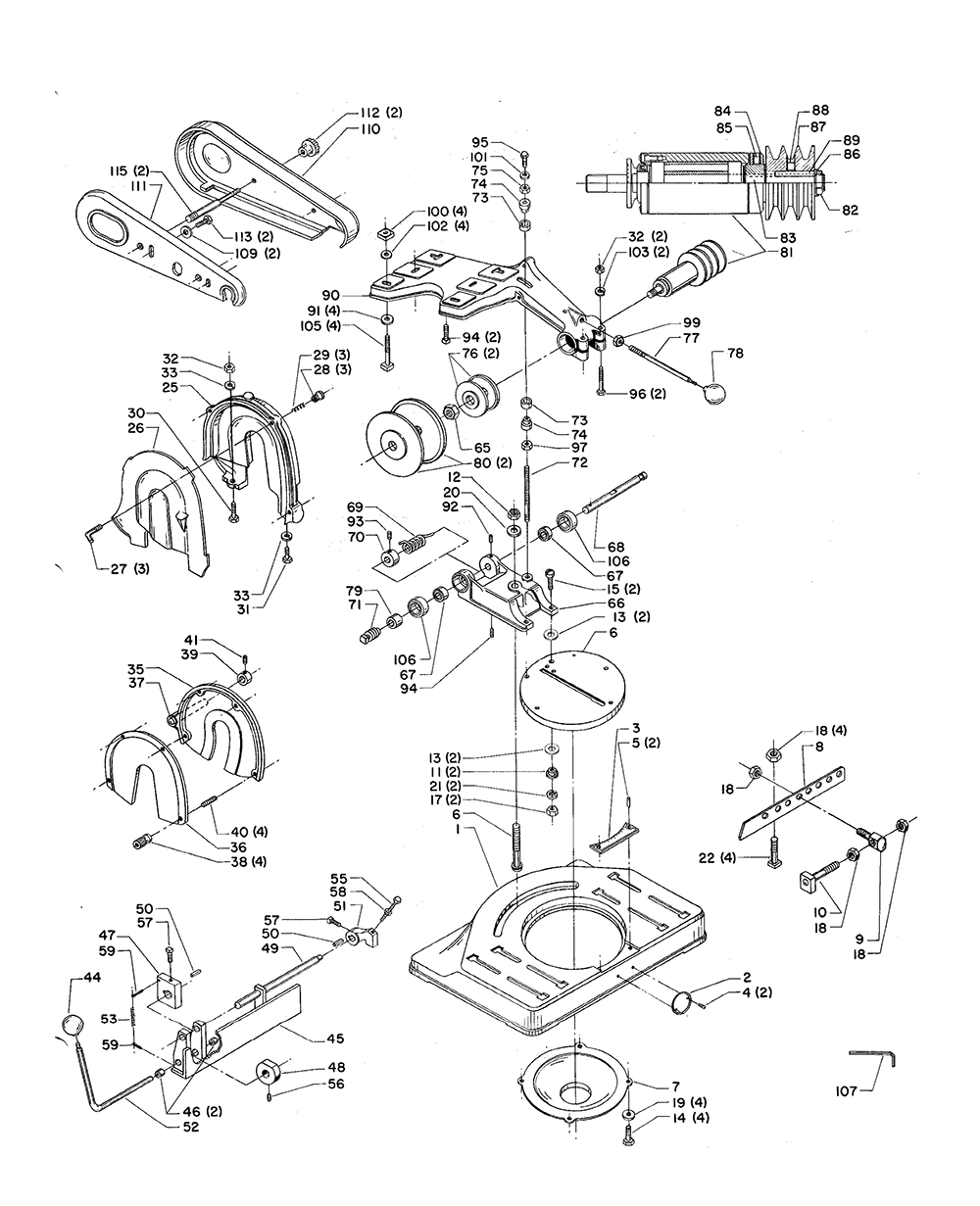 Ellis 1600 Parts Diagram