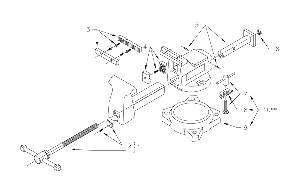 Buy Wilton 21300 (744) (1975-1979) Replacement Tool Parts | Wilton