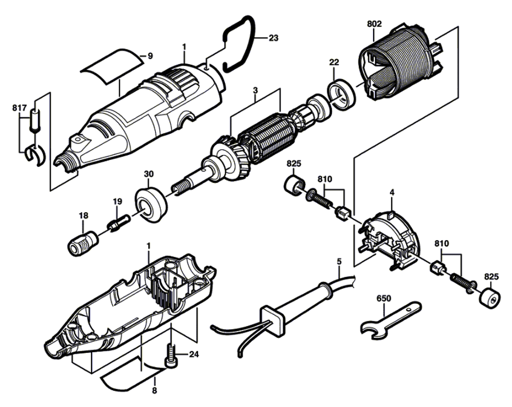 Dremel 4000 Parts List And Diagram Ereplacementpartscom