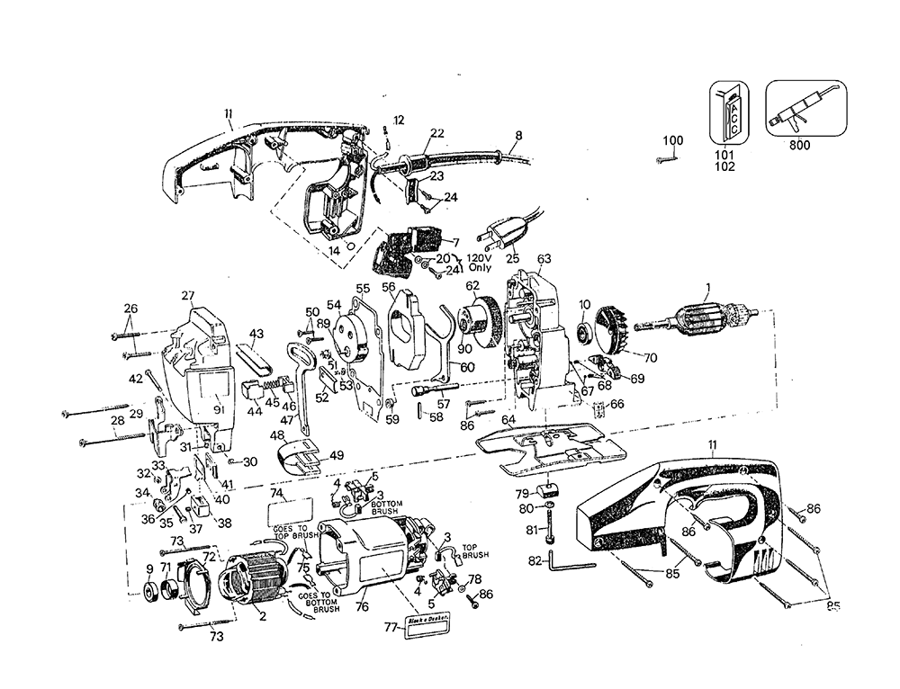 Replacement Parts Diagram Parts List For Model 150r Ryobiparts