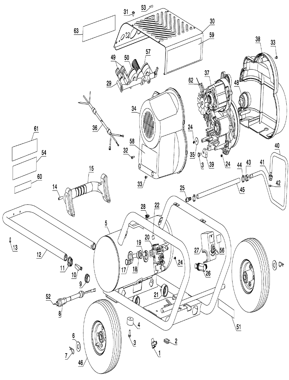 ... Diagram Source · buy dewalt d55146 type 2 heavy duty 200 psi 4 5 gallon Champion Air Compressor Wiring