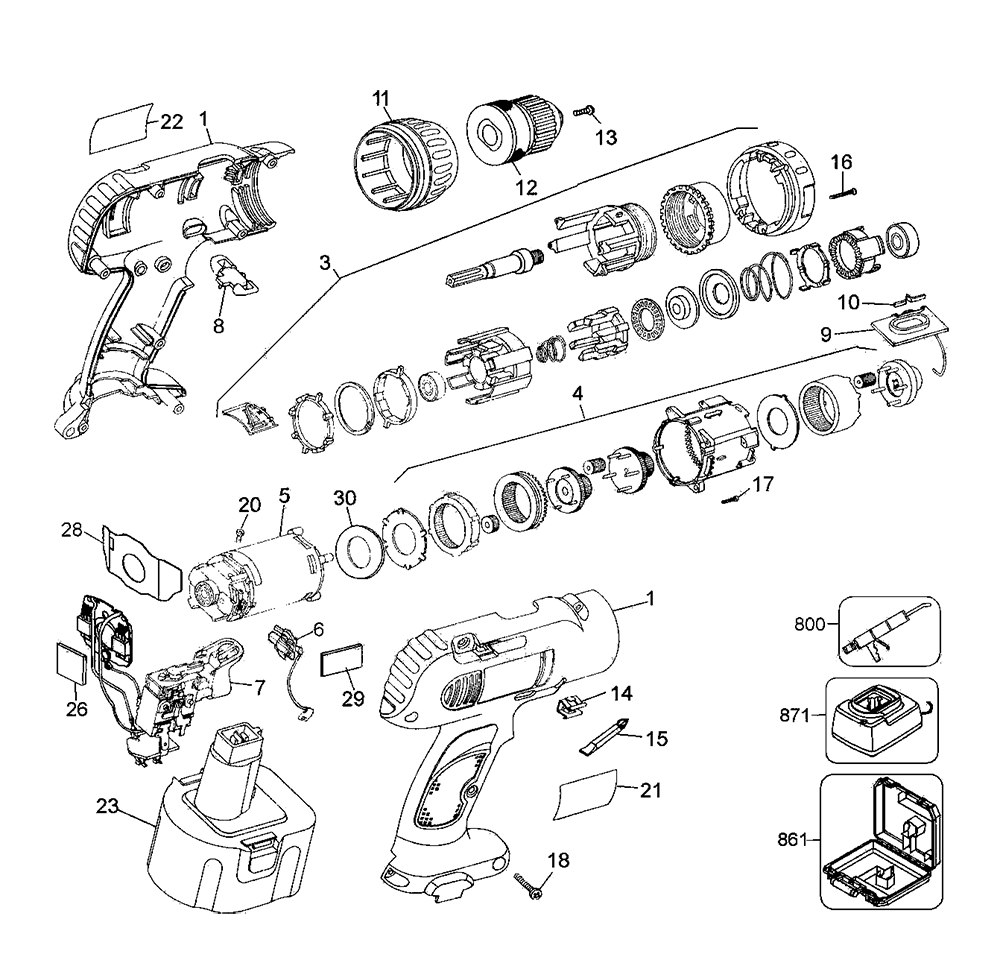Dewalt cordless drill parts list template