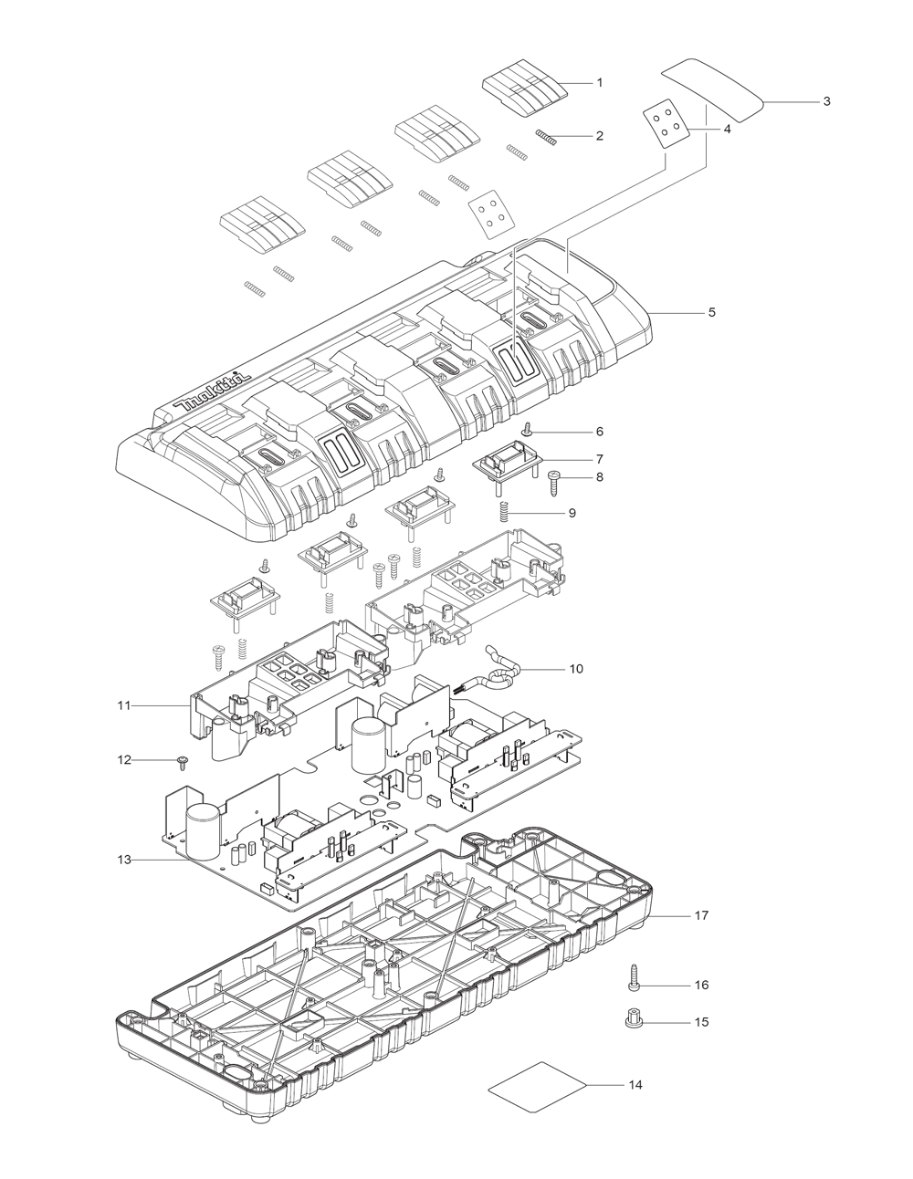 Buy Makita DC18SF Replacement Tool Parts | Makita DC18SF Battery and