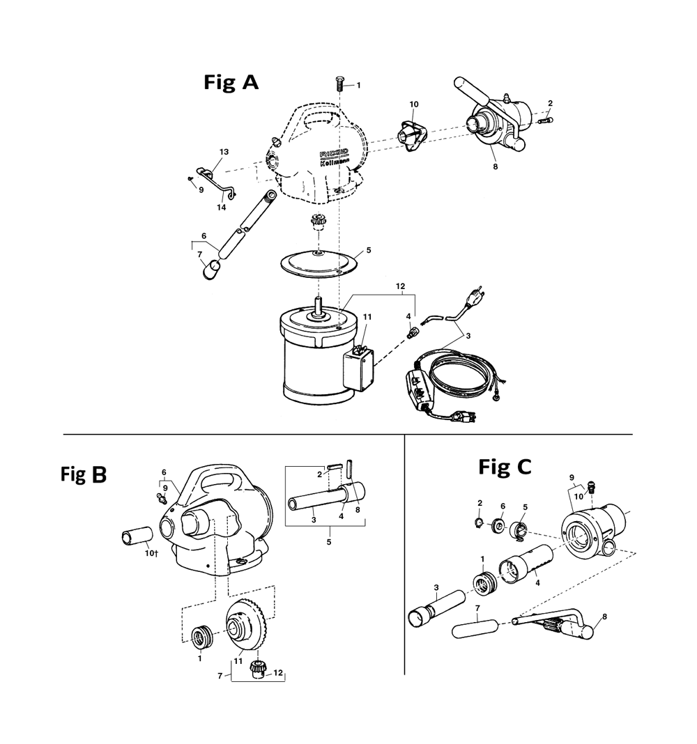 Buy Ridgid K-50 Replacement Tool Parts | Ridgid K-50 Drain ... 3pdt switch diagram 