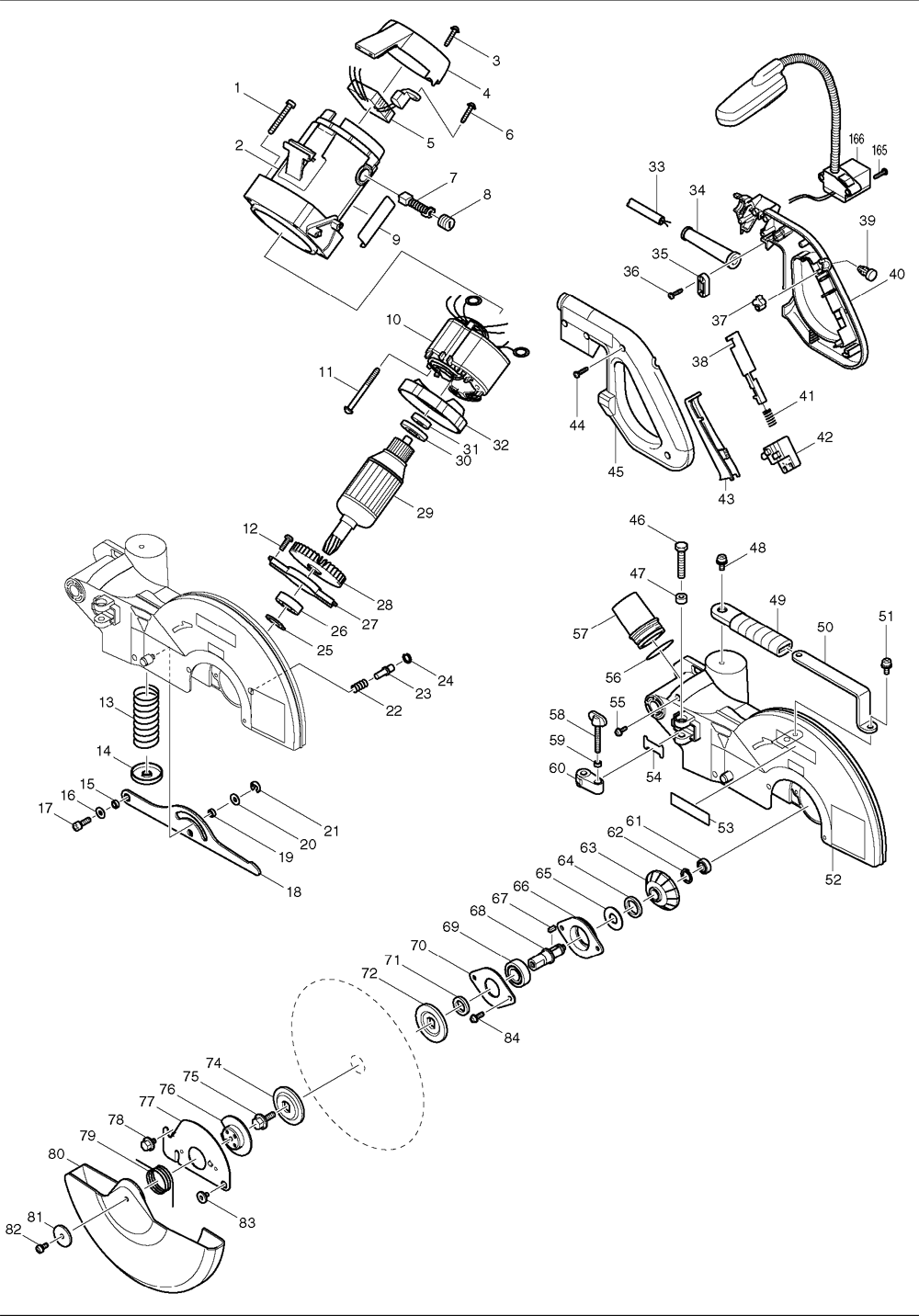 Buy Makita LS1013F 10 inch Dual Slide Compound Miter with ... makita miter saw switch wiring diagram 