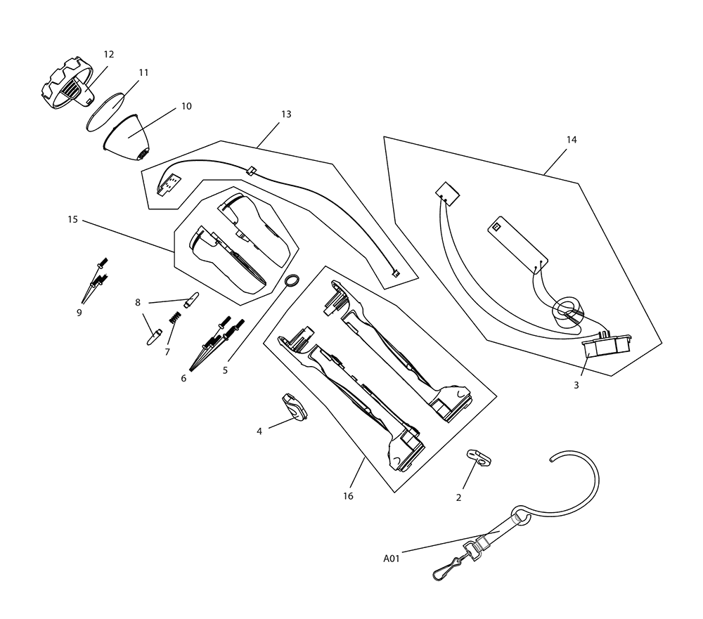 Buy Makita LXLM04 Replacement Tool Parts | Makita LXLM04 ... simple flashlight parts diagram 