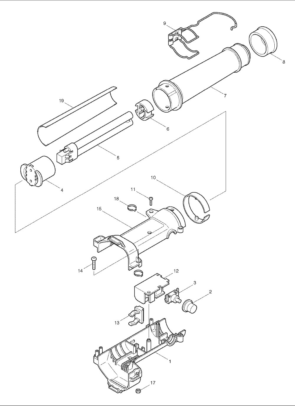 Buy Makita ML123 12 Volt Fluorescent Automotive ... simple flashlight parts diagram 