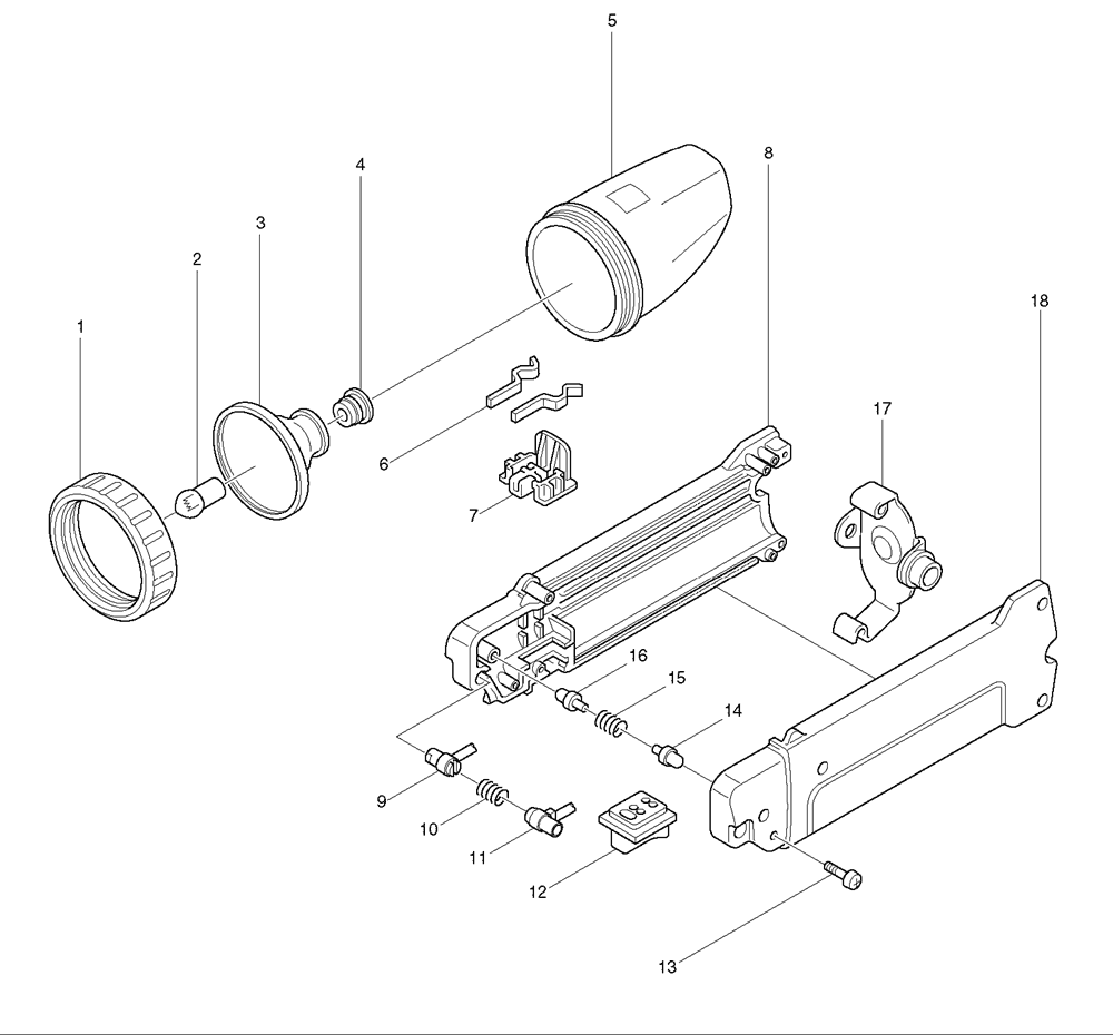 Buy Makita ML700 7.2 Volt Replacement Replacement Tool ... simple flashlight parts diagram 
