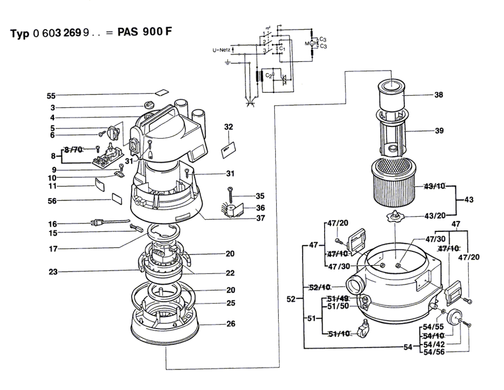 Vacuum Parts Bosch Vacuum Parts