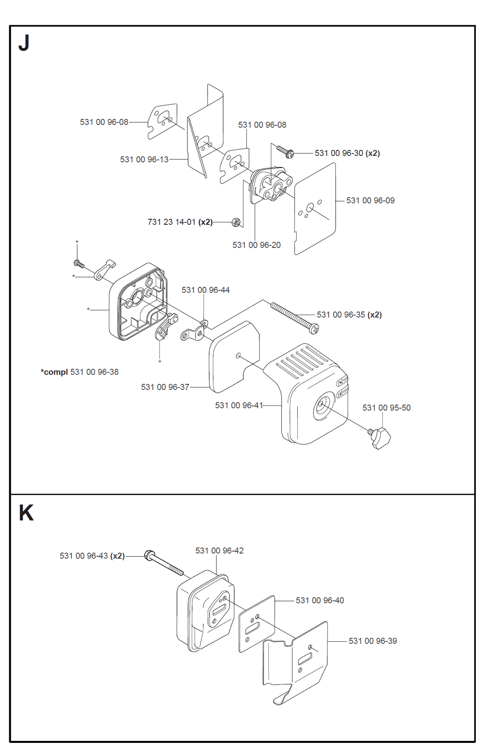 Buy Husqvarna 125BT Type-2 Replacement Tool Parts | Husqvarna 125BT