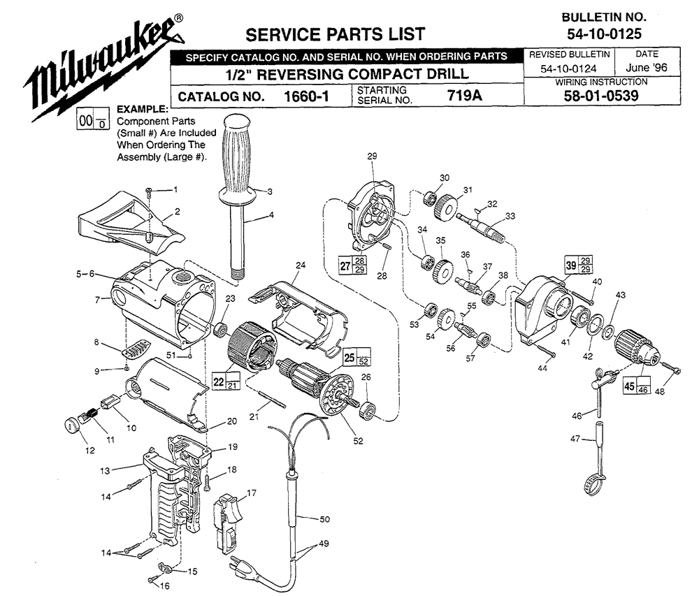 Milwaukee Tool Parts Diagrams