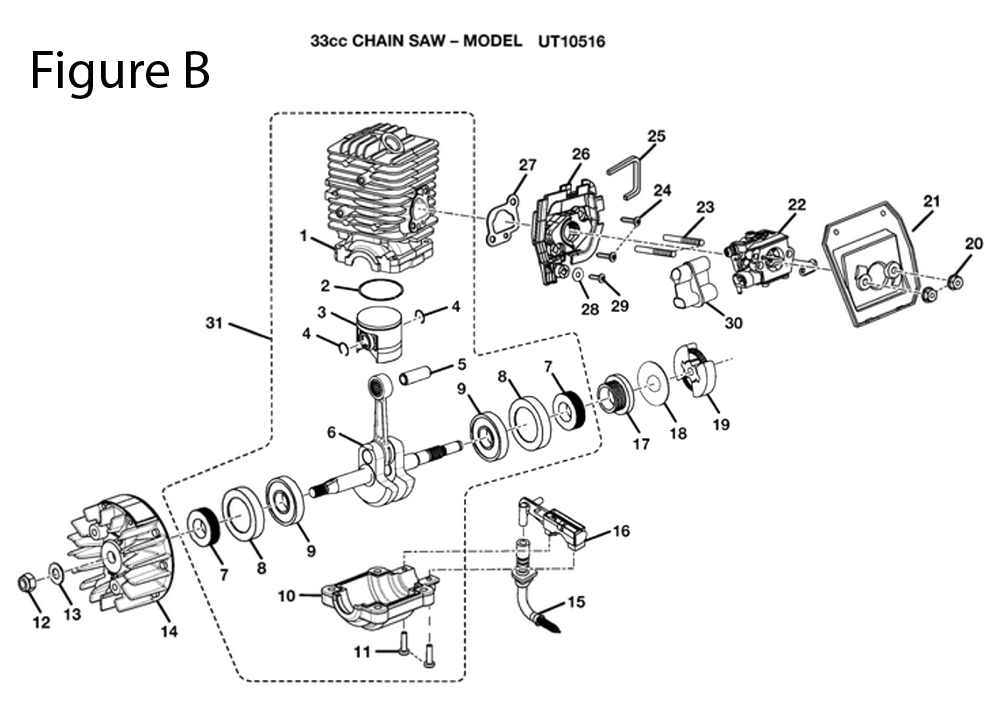 33cc-(UT-10516)-homelite-PB-2Break Down