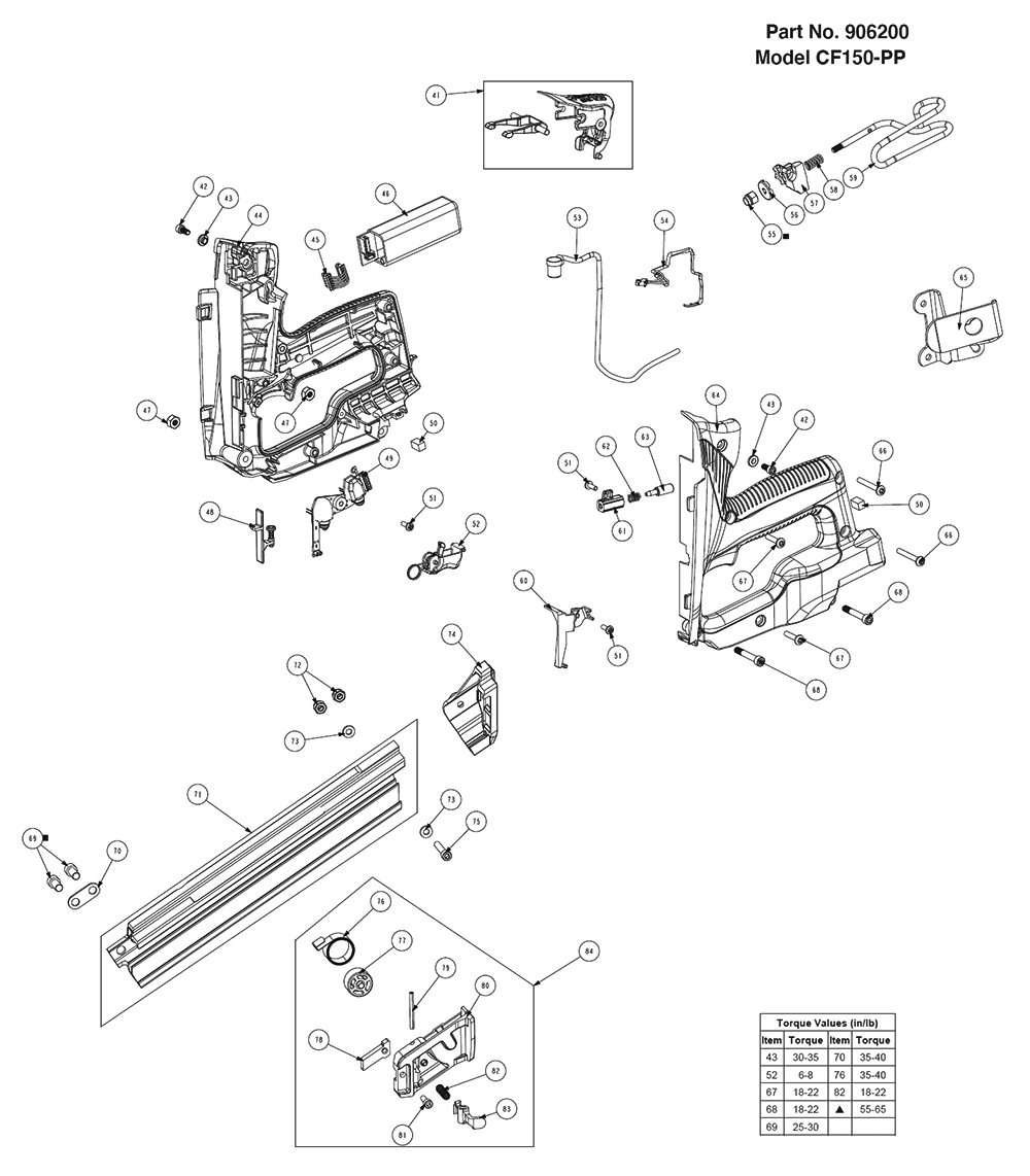 CF150-PP-(906200)-paslode-PB-1Break Down