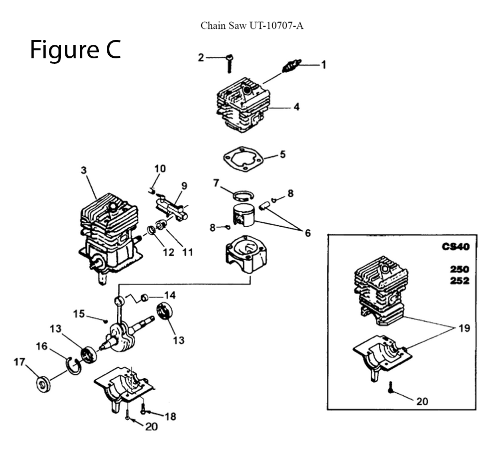 CS40-(UT-10707-A)-homelite-PB-3Break Down