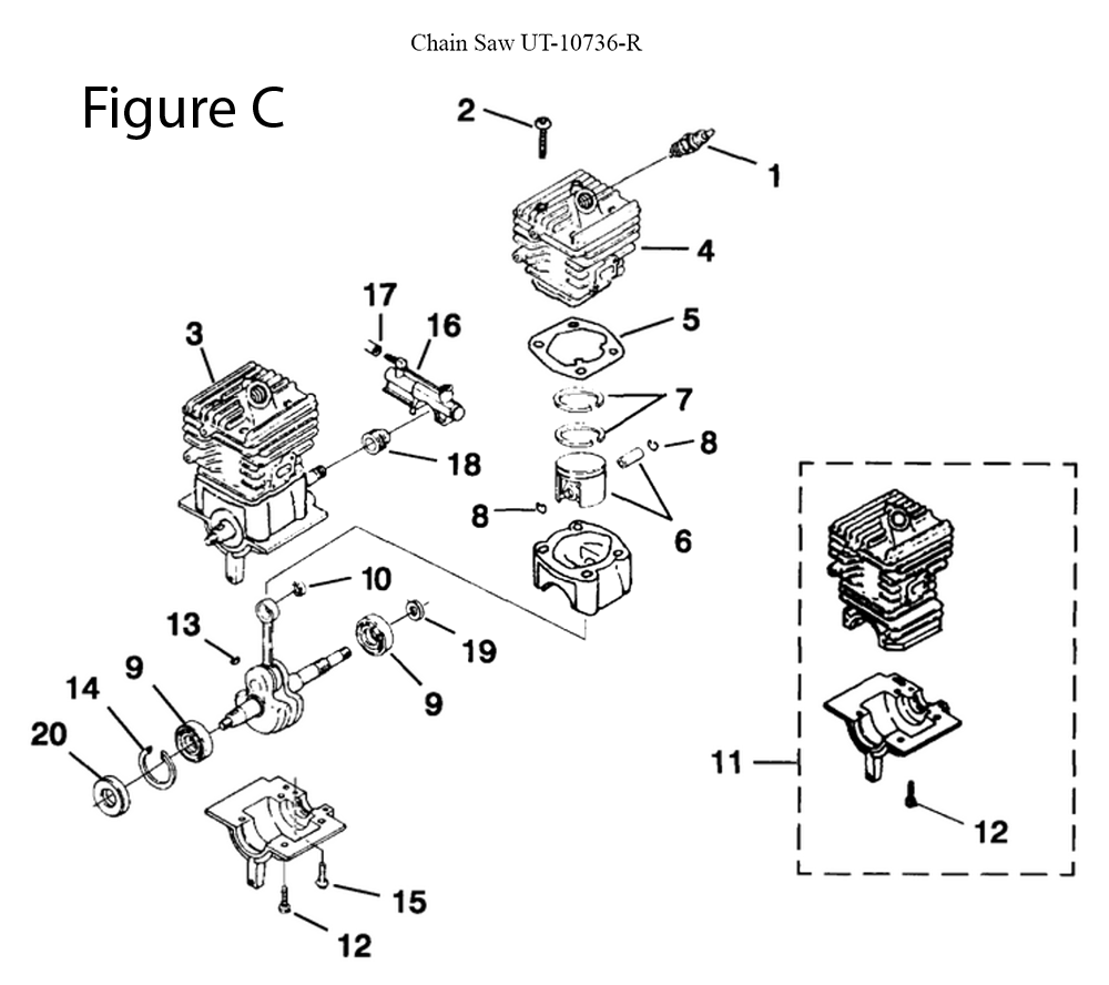 CS4018-(UT-10736-R)-homelite-PB-3Break Down