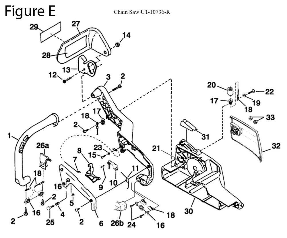 CS4018-(UT-10736-R)-homelite-PB-5Break Down