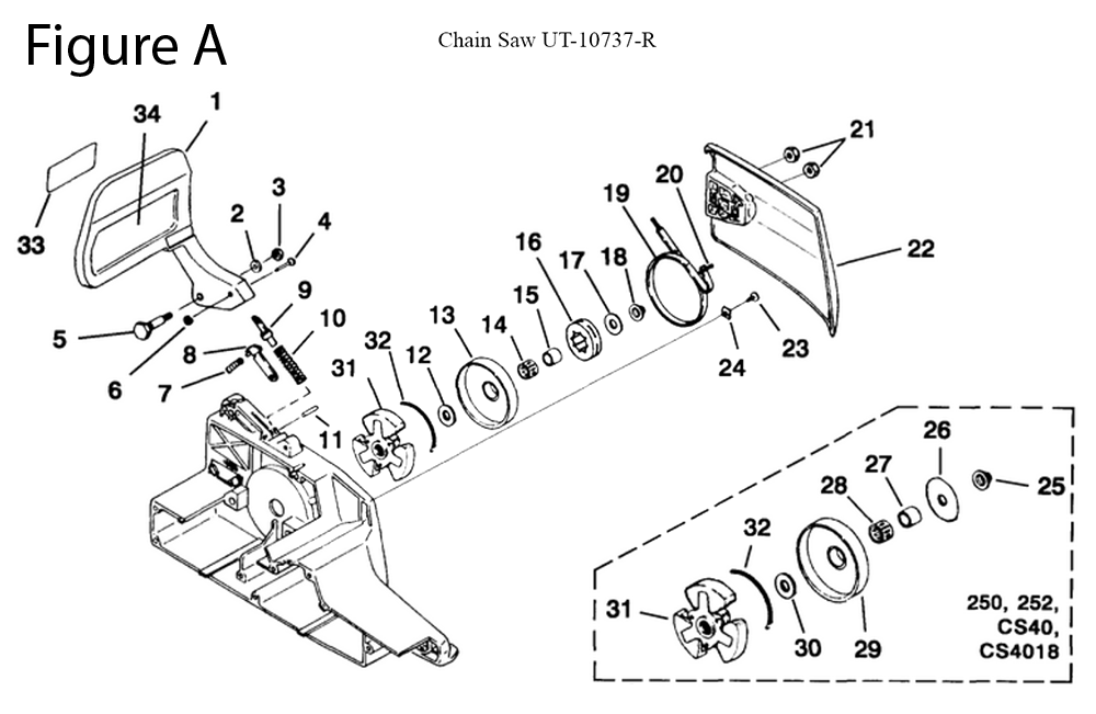 CS5020-(UT-10737-R)-homelite-PB-1Break Down