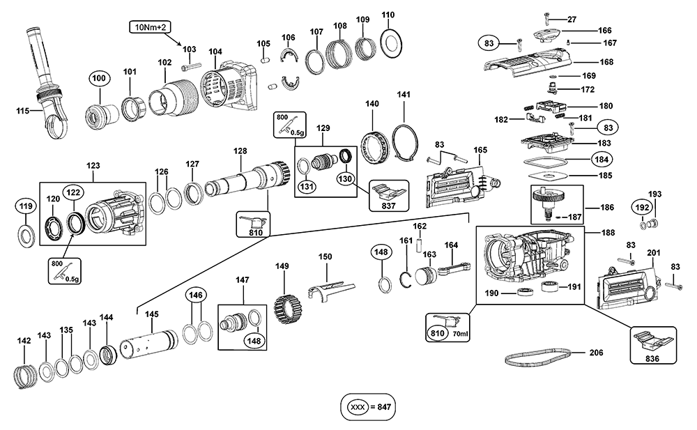 D25820K-B3-T1-dewalt-PB-1Break Down