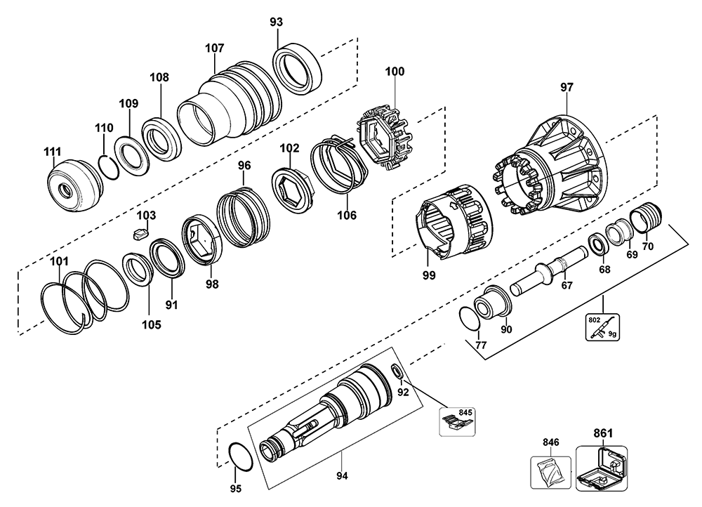 D25951K-AR-Dewalt-T1-PB-2Break Down