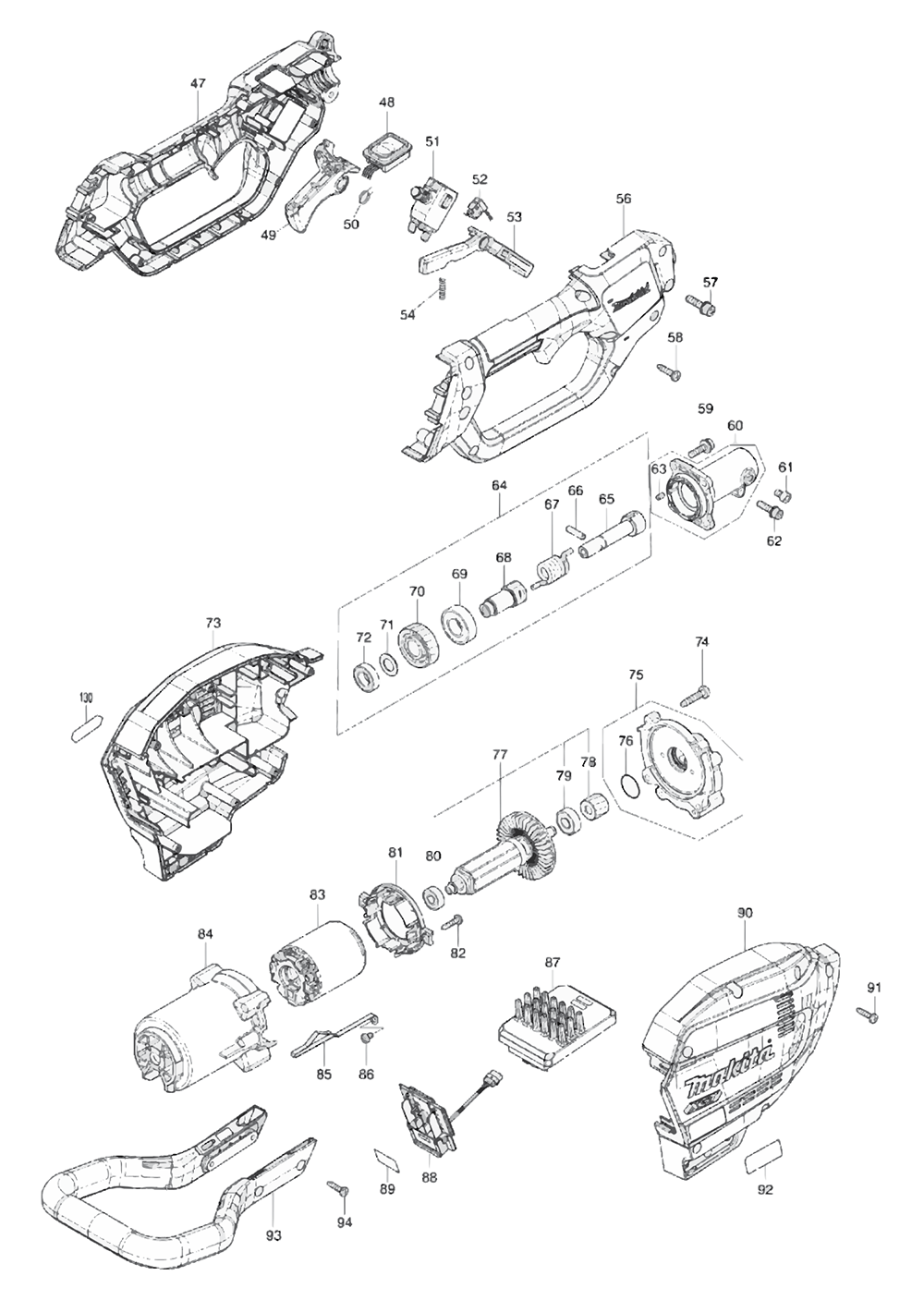 GAU02Z-makita-PB-1Break Down