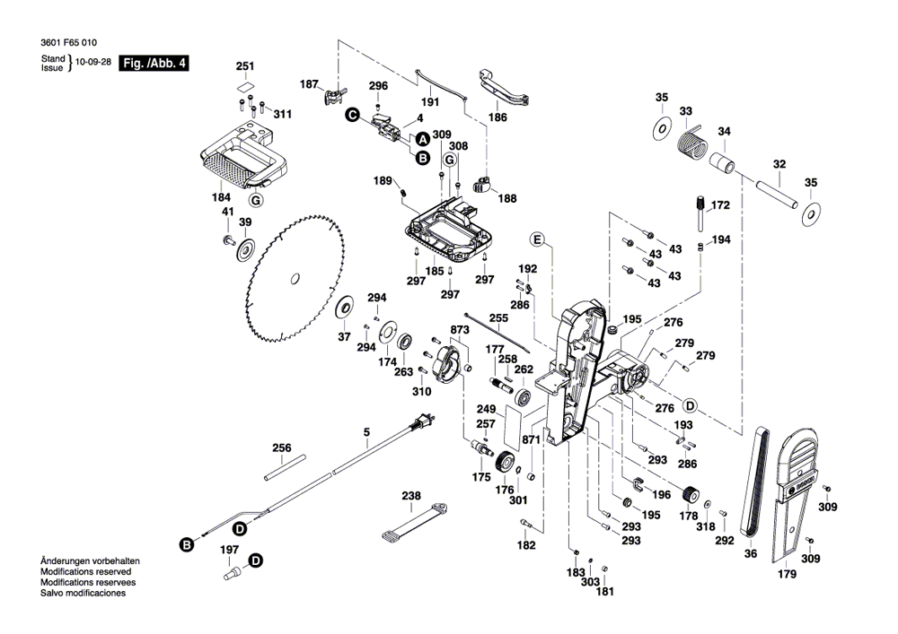 Original Bosch Part # 1-609-B02-308 Arm 