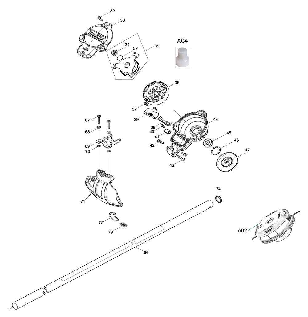 GRU01T-makita-PB-1Break Down