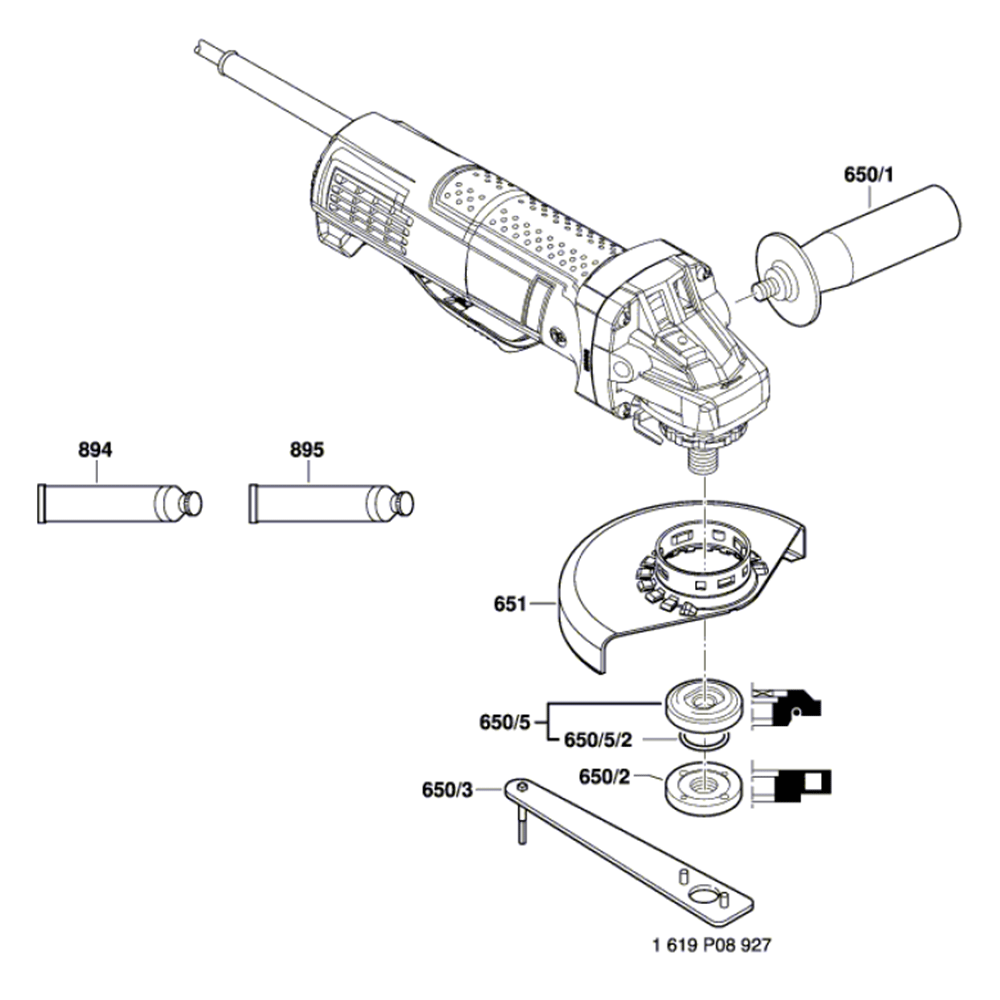 Esmerilhadeira Angular Bosch 115mm - 10A Profissional Para Corte E Rebarba