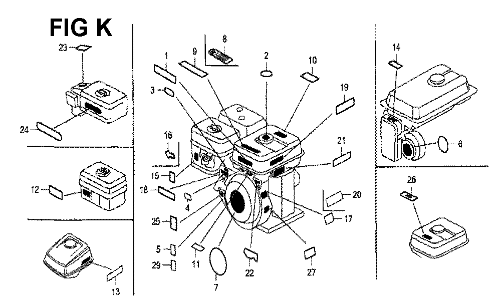 GX160K1-(KTA-Seri-86-9099999)-honda-PB-11Break Down