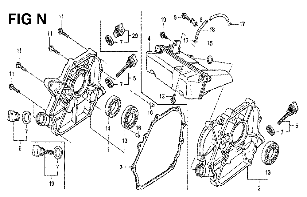 GX120U1-TSMA7-Honda-PB-14Break Down