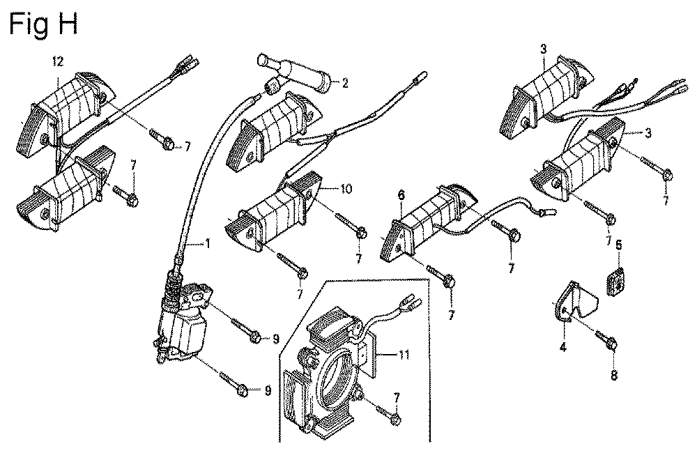 GX200-(QXH4-Seri-10-1899999)-Honda-PB-8Break Down