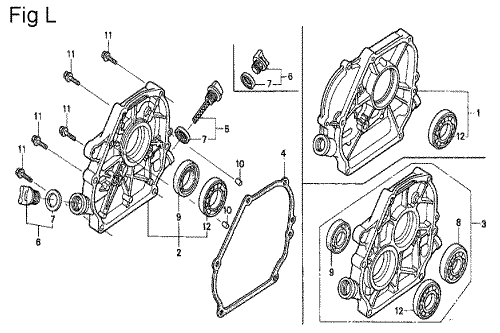 GX200-(SHQ4-Seri-10-1899999)-Honda-PB-12Break Down