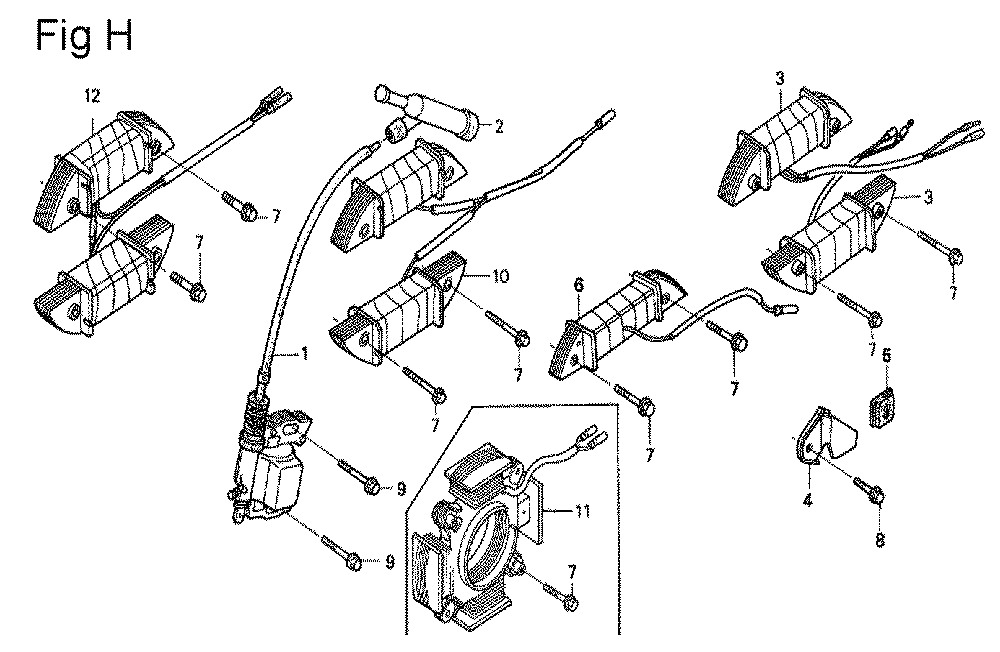 GX200-(SHQ4-Seri-10-1899999)-Honda-PB-8Break Down