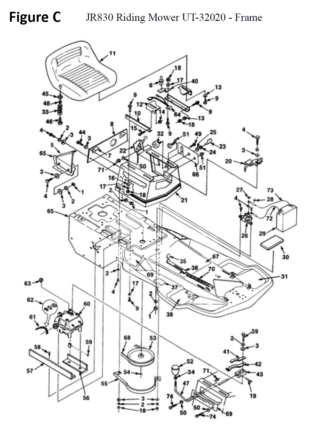 JR830-(UT-32020)-homelite-PB-3Break Down