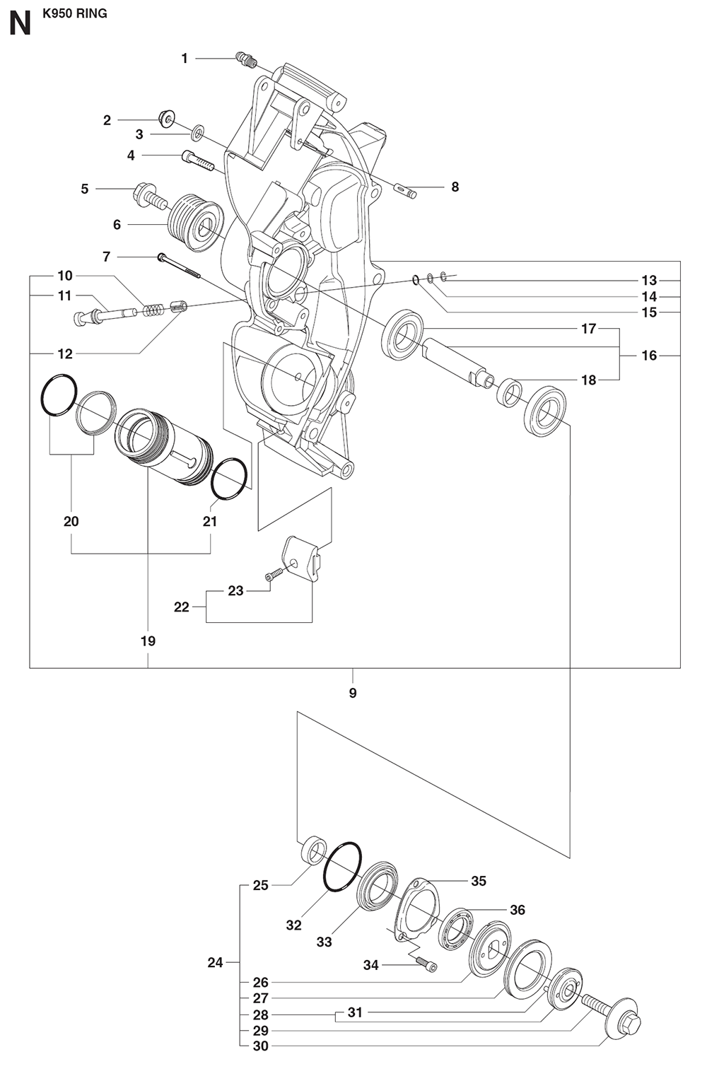 K950-RING-(2007-10)-husqvarna-PB-12Break Down