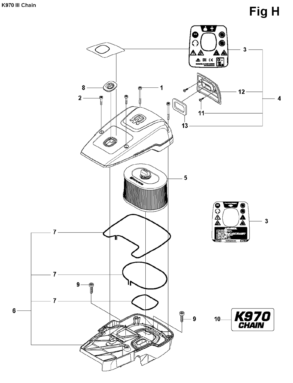 K970-(III-CHAIN)-husqvarna-PB-8Break Down