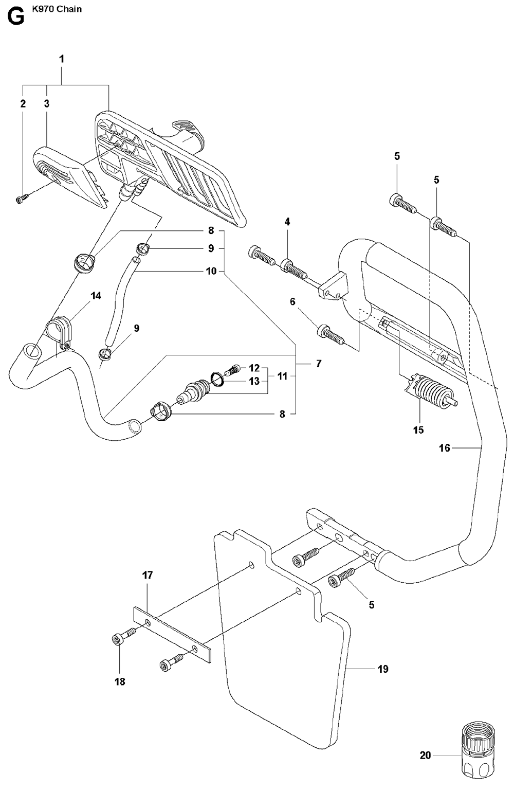 K970-CHAIN-(2011-12)-husqvarna-PB-7Break Down