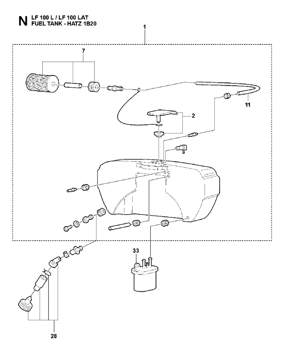 LF100-LAT-(967855101)-husqvarna-PB-12Break Down