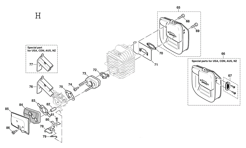 MS-4510-Dolmar-PB-7Break Down