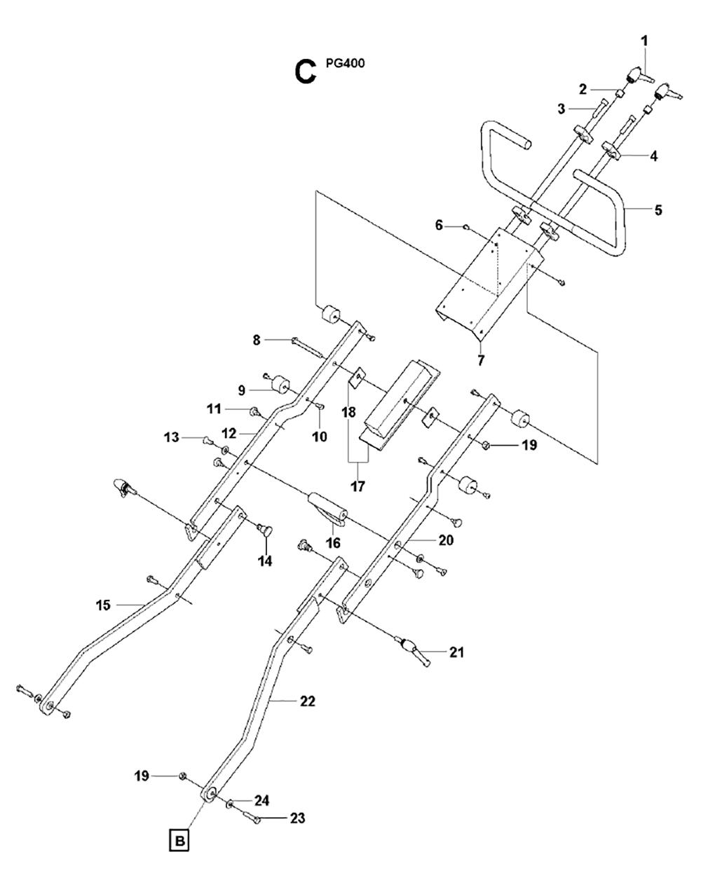 PG400-(148-to-20142000001)-husqvarna-PB-3Break Down