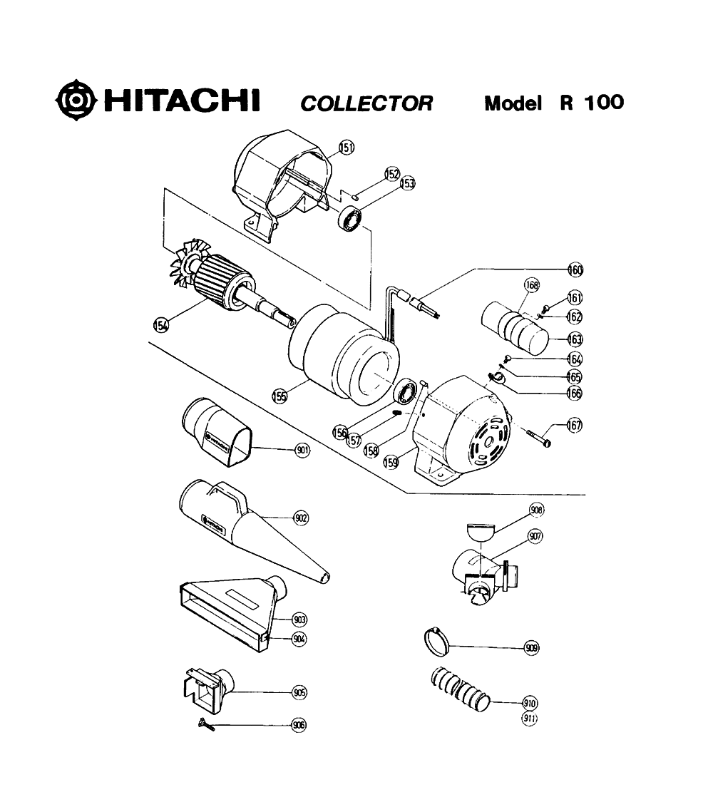 R100-Hitachi-PB-1Break Down
