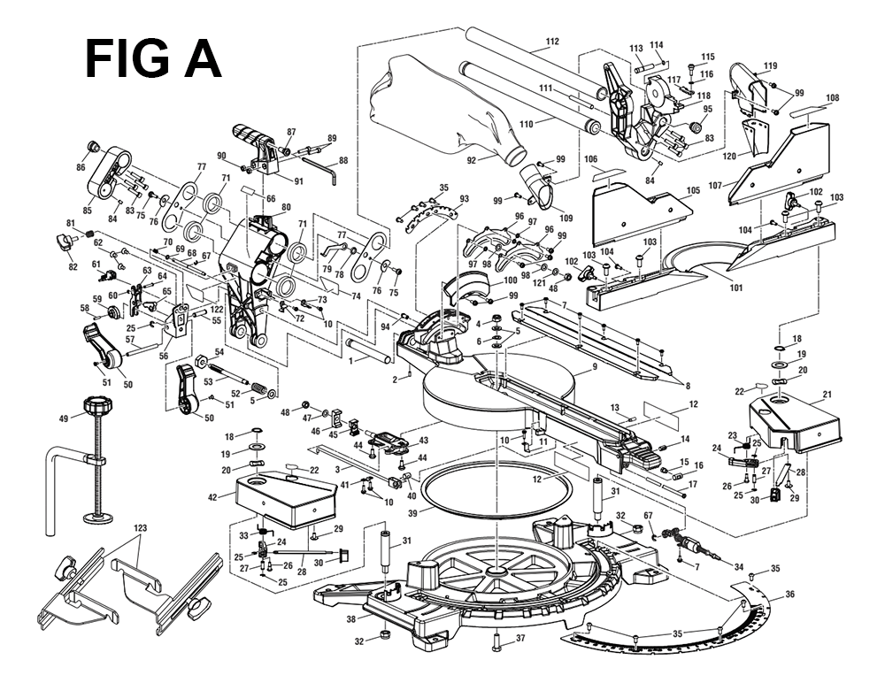 Buy Ridgid R4221 Miter Replacement Tool Parts | Ridgid R4221 Diagram