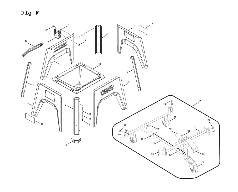 Buy Ridgid R4512 Replacement Tool Parts Ridgid R4512 Diagram