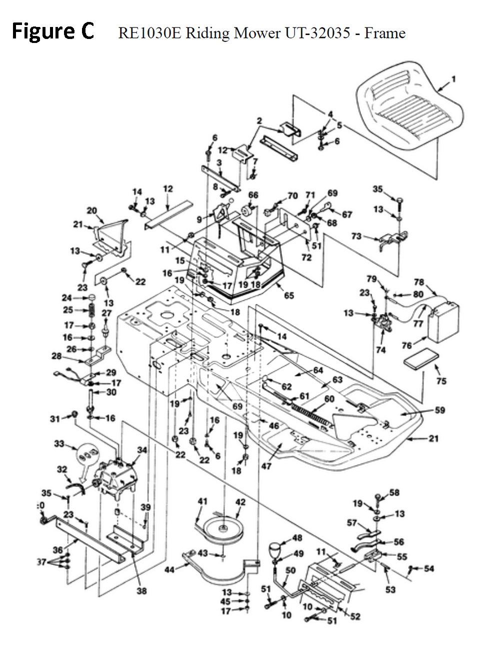 RE1030E-(UT-32035)-homelite-PB-3Break Down