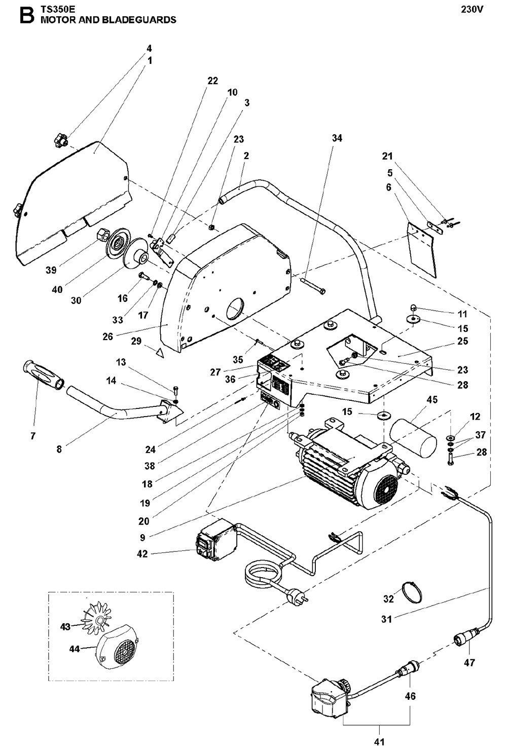 TS350E-(2008-10)-husqvarna-PB-1Break Down