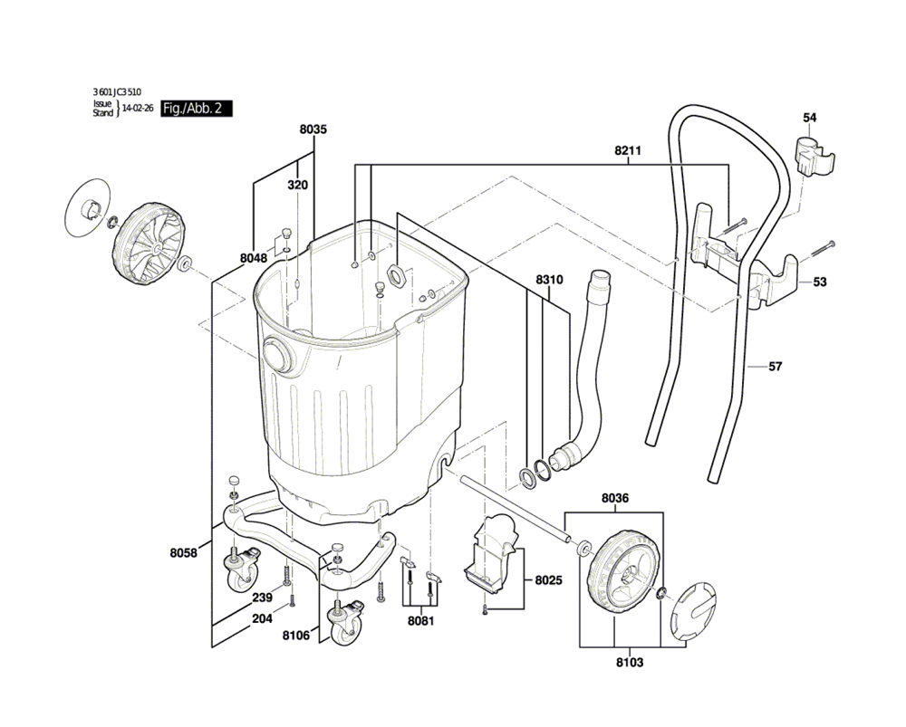 VAC140A-(3601JC3510)-Bosch-PB-1Break Down