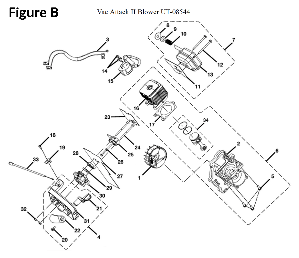 VacAttact-II-(UT-08544)-homelite-PB-1Break Down