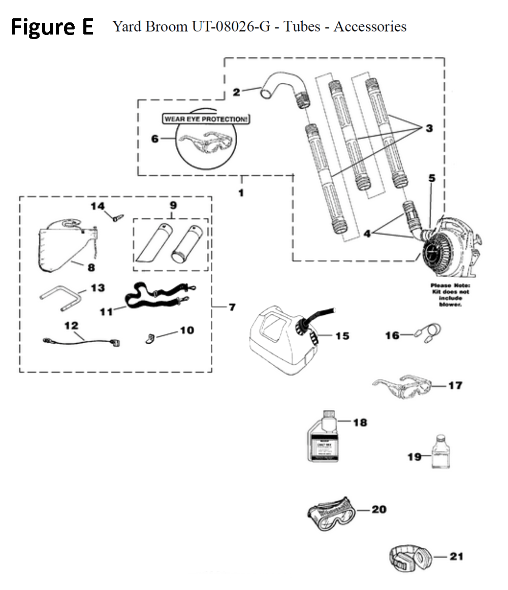 Yard-Broom-(UT-08026-G)-homelite-PB-5Break Down
