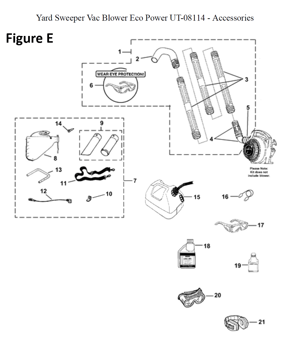 Yard-Sweeper-(UT-08114)-homelite-PB-5Break Down