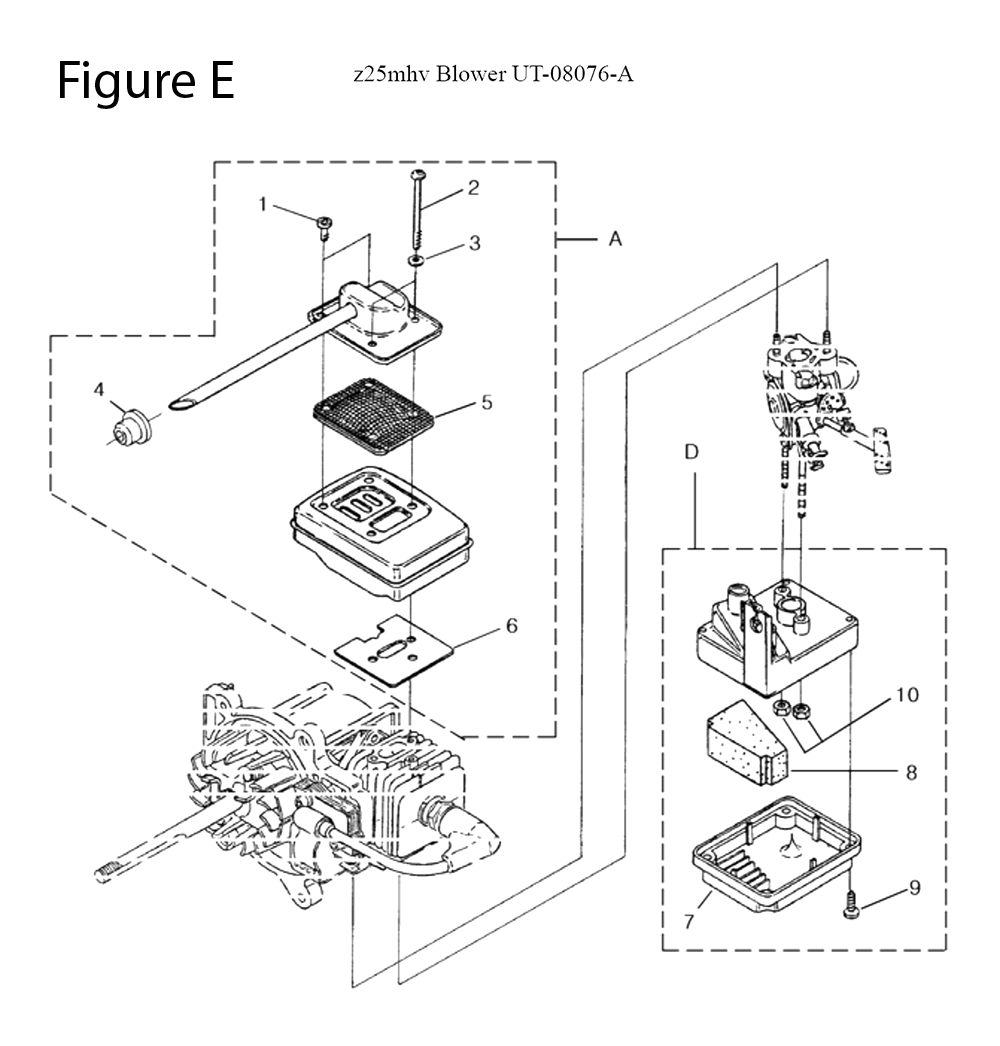 Z25MHV-(UT-08076-A)-homelite-PB-5Break Down